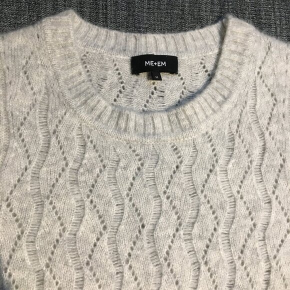 Cashmere and silk lace stitch vest, size M - Picture 2 of 8